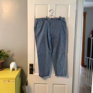 Gap Light wash denim girlfriend khaki